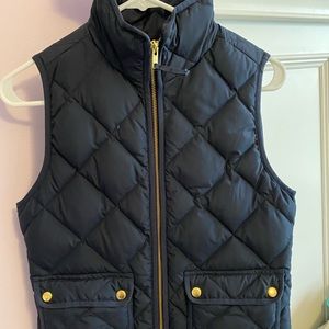 Jcrew quilted navy vest